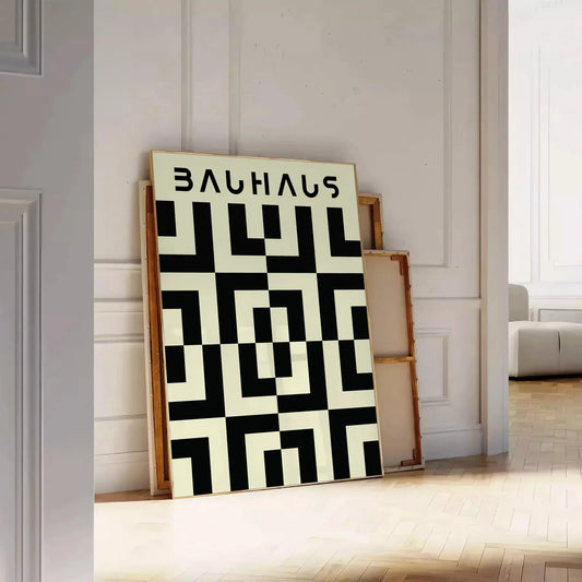space stunning Bauhaus poster artistry modern design wall art thoughtful gift captivating print style room A4 cm A0 sizes