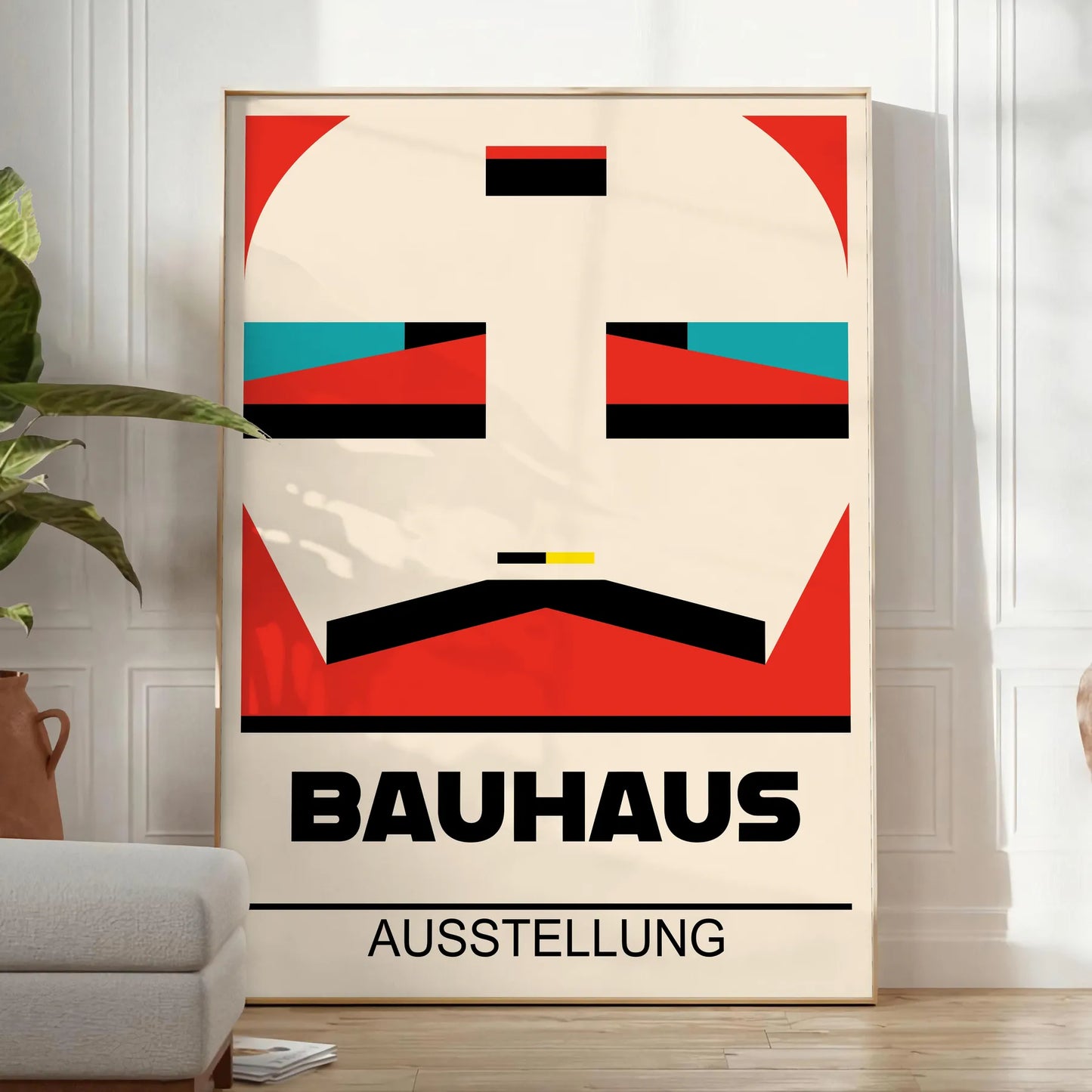 space vintage Bauhaus poster stunning tribute iconic modernist design timeless wall art print perfect unique gift stylish decor piece chic unframed options interior